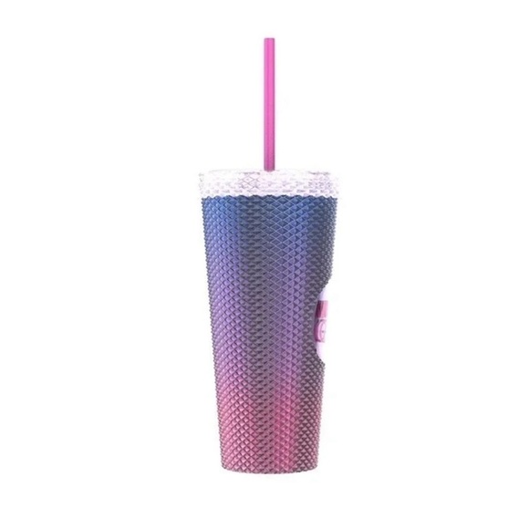 Mean girls musical 24 ounce irridescent studded pink straw reusable cup - Picture 6 of 6